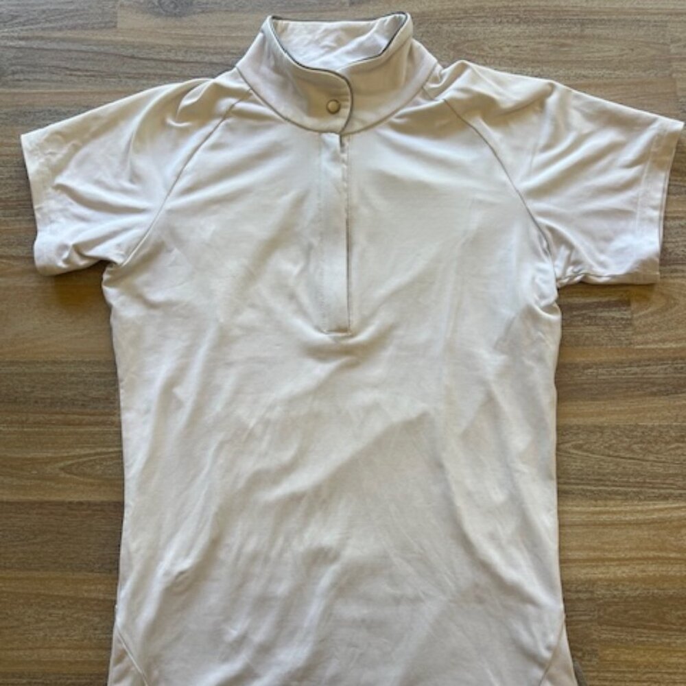 Horseware Ireland White Women's Equestrian XS Short Sleeve Show Shirt